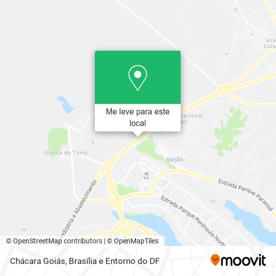 Chácara Goiás mapa