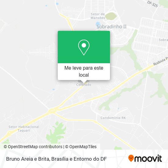 Bruno Areia e Brita mapa