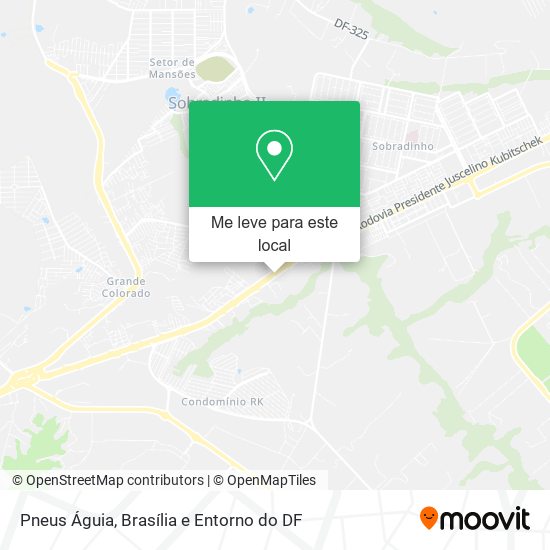 Pneus Águia mapa