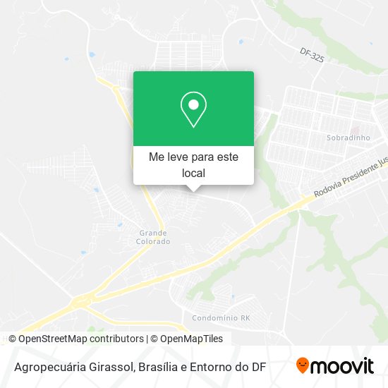 Agropecuária Girassol mapa