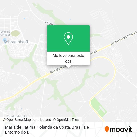 Maria de Fátima Holanda da Costa mapa