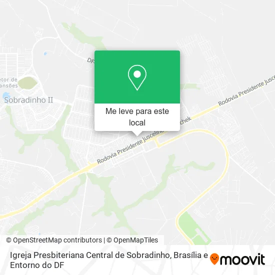 Igreja Presbiteriana Central de Sobradinho mapa
