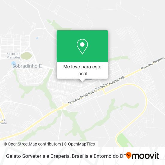 Gelato Sorveteria e Creperia mapa