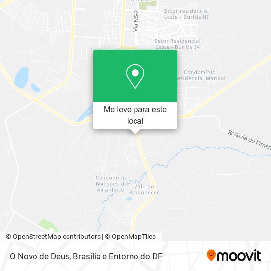 O Novo de Deus mapa