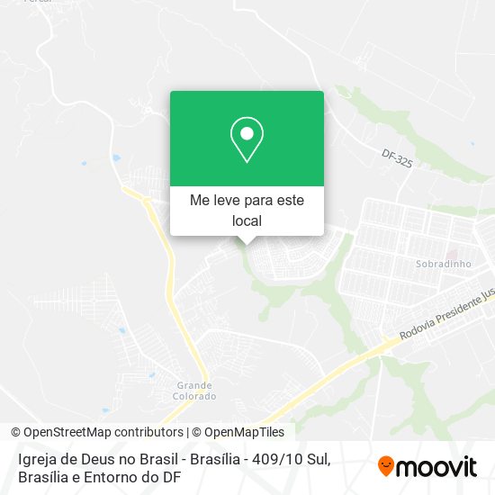 Igreja de Deus no Brasil - Brasília - 409 / 10 Sul mapa