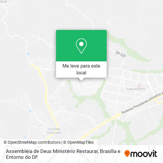 Assembléia de Deus Ministério Restaurar mapa