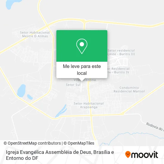 Igreja Evangélica Assembléia de Deus mapa