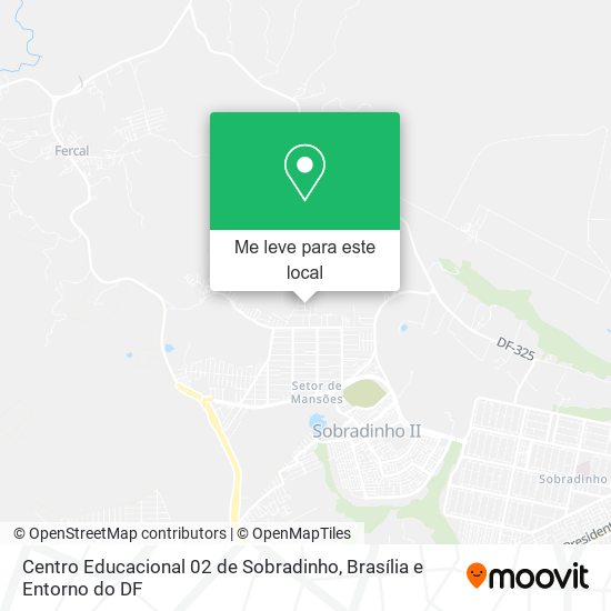 Centro Educacional 02 de Sobradinho mapa