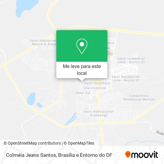 Colméia Jeans Santos mapa
