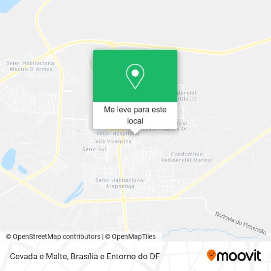 Cevada e Malte mapa