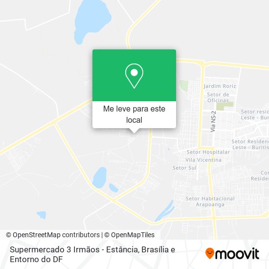 Supermercado 3 Irmãos - Estância mapa