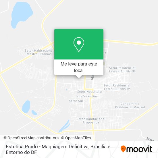 Estética Prado - Maquiagem Definitiva mapa
