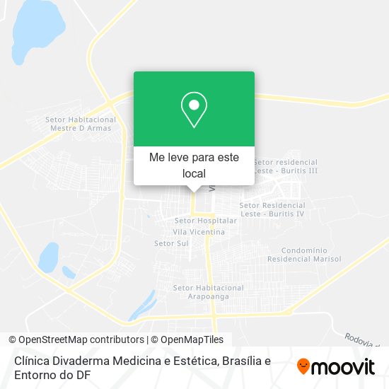 Clínica Divaderma Medicina e Estética mapa