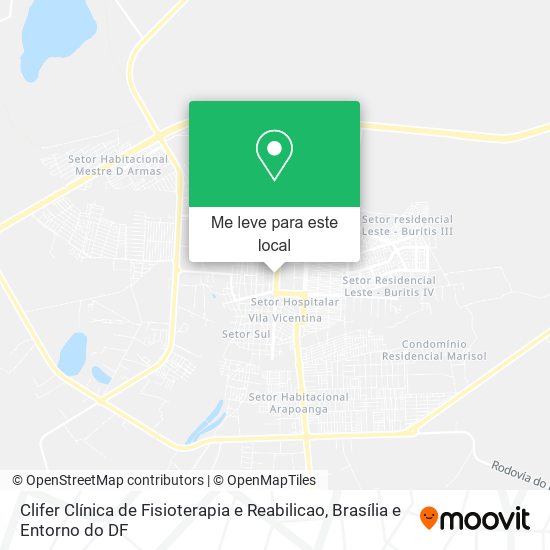 Clifer Clínica de Fisioterapia e Reabilicao mapa