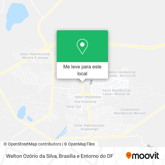 Welton Ozório da Silva mapa