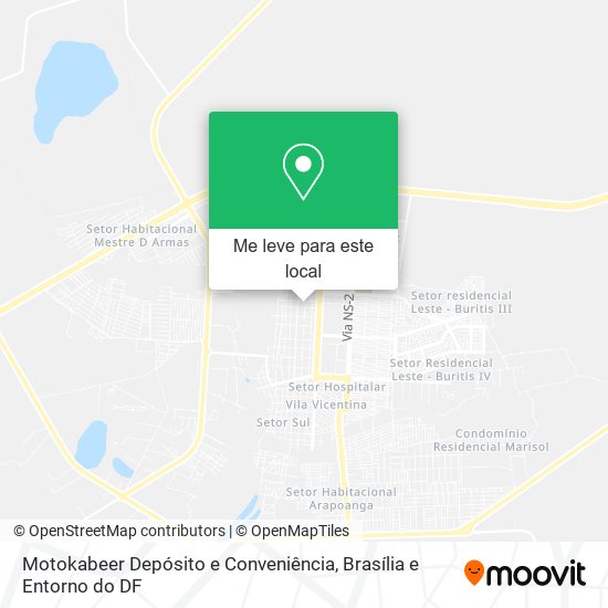 Motokabeer Depósito e Conveniência mapa