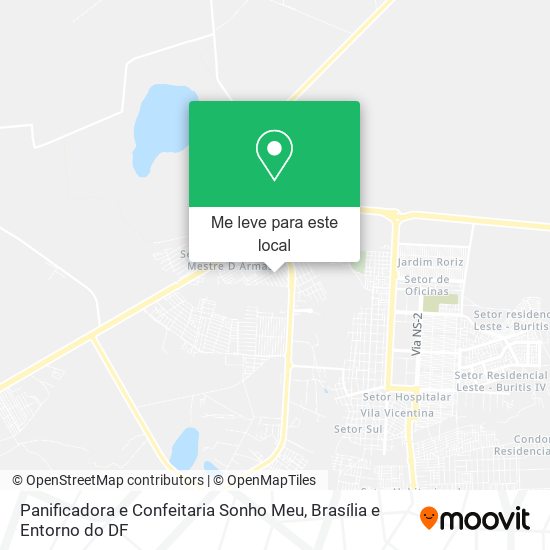 Panificadora e Confeitaria Sonho Meu mapa