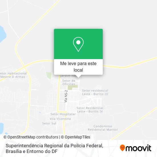 Superintendência Regional da Polícia Federal mapa