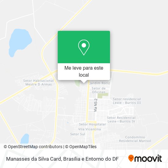 Manasses da Silva Card mapa