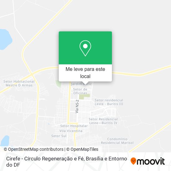 Cirefe - Círculo Regeneração e Fé mapa
