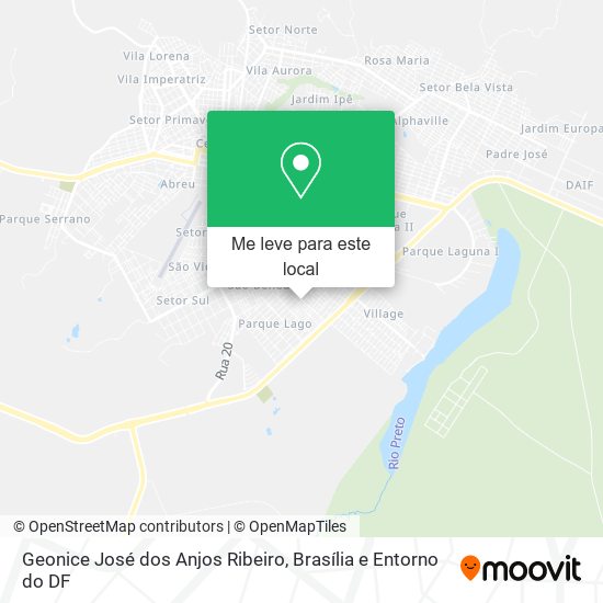 Geonice José dos Anjos Ribeiro mapa