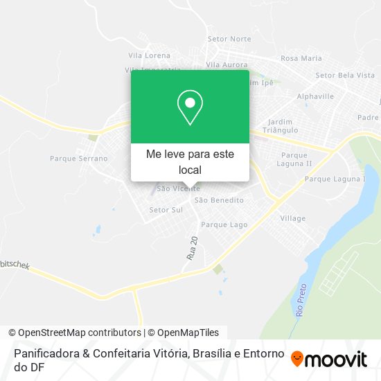 Panificadora & Confeitaria Vitória mapa