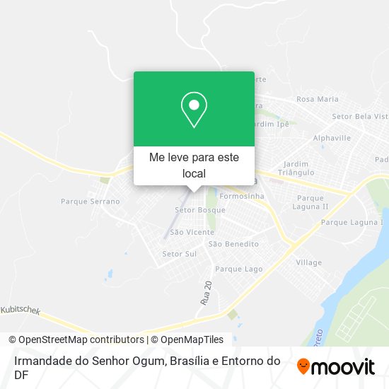 Irmandade do Senhor Ogum mapa