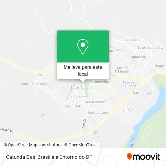 Catunda Gas mapa