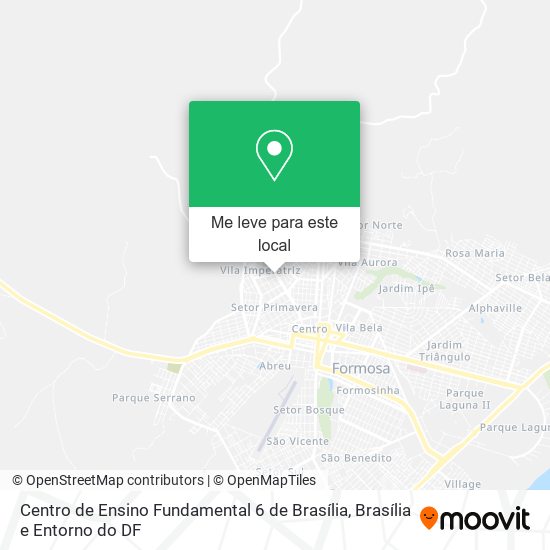 Centro de Ensino Fundamental 6 de Brasília mapa