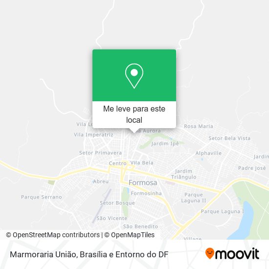 Marmoraria União mapa