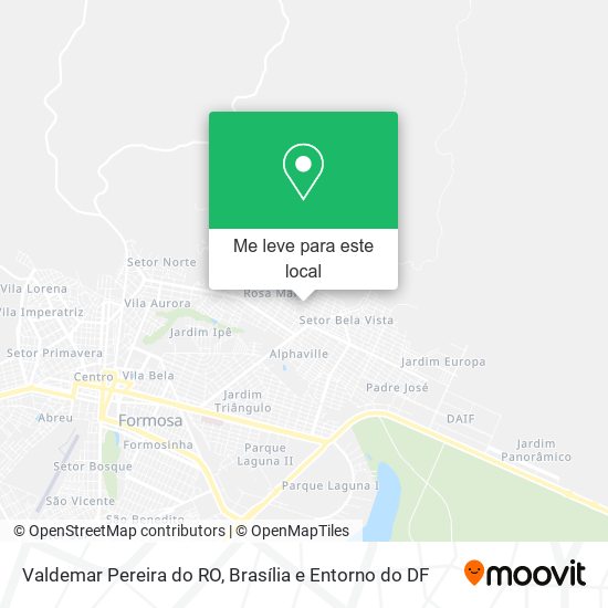 Valdemar Pereira do RO mapa