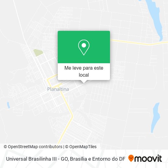 Universal Brasilinha III - GO mapa