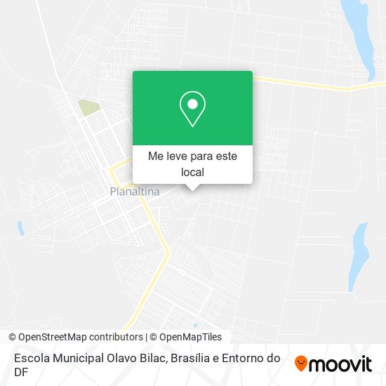 Escola Municipal Olavo Bilac mapa