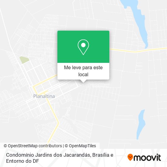 Condomínio Jardins dos Jacarandás mapa