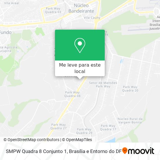 SMPW Quadra 8 Conjunto 1 mapa