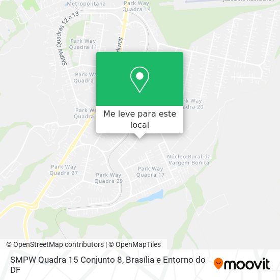 SMPW Quadra 15 Conjunto 8 mapa