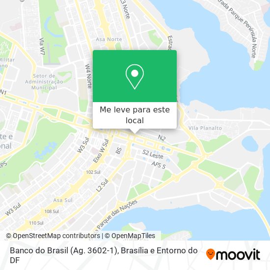 Banco do Brasil (Ag. 3602-1) mapa