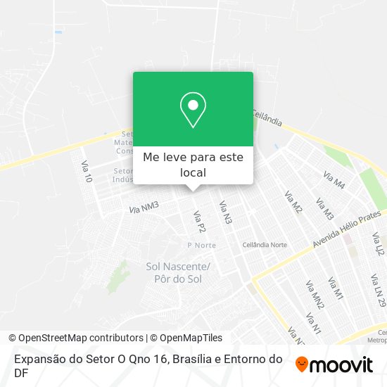 Expansão do Setor O Qno 16 mapa