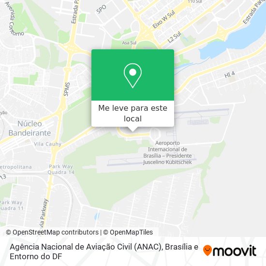 Agência Nacional de Aviação Civil (ANAC) mapa