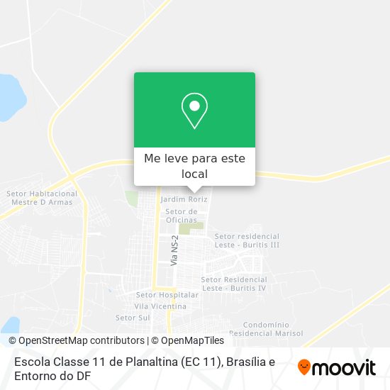 Escola Classe 11 de Planaltina (EC 11) mapa