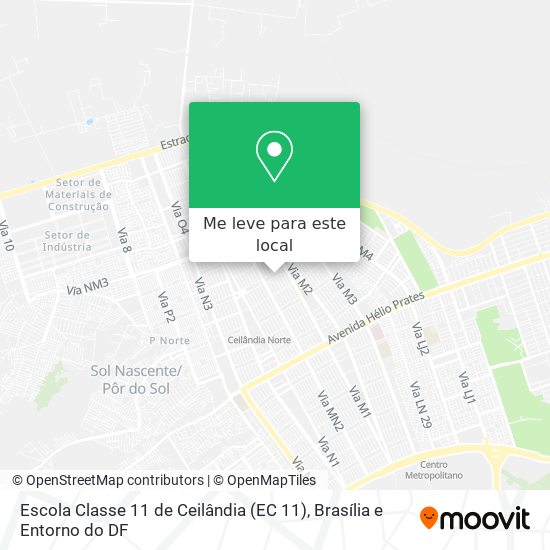 Escola Classe 11 de Ceilândia (EC 11) mapa