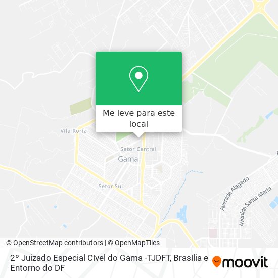 2º Juizado Especial Cível do Gama -TJDFT mapa