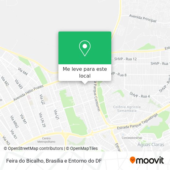 Feira do Bicalho mapa