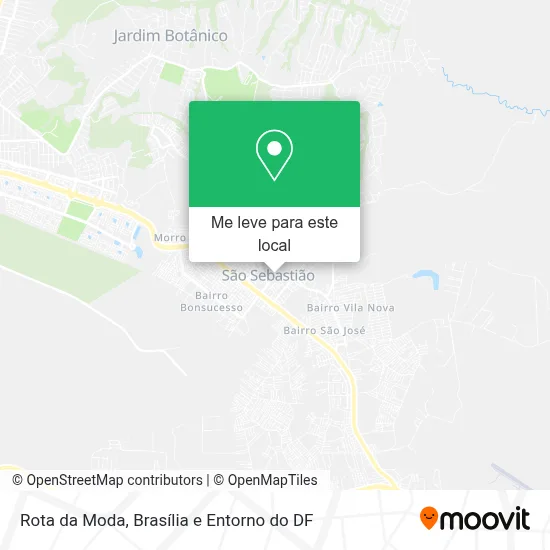 Rota da Moda mapa