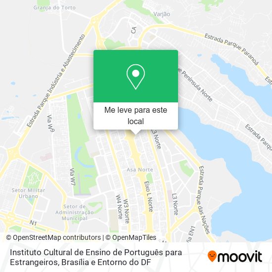 Instituto Cultural de Ensino de Português para Estrangeiros mapa
