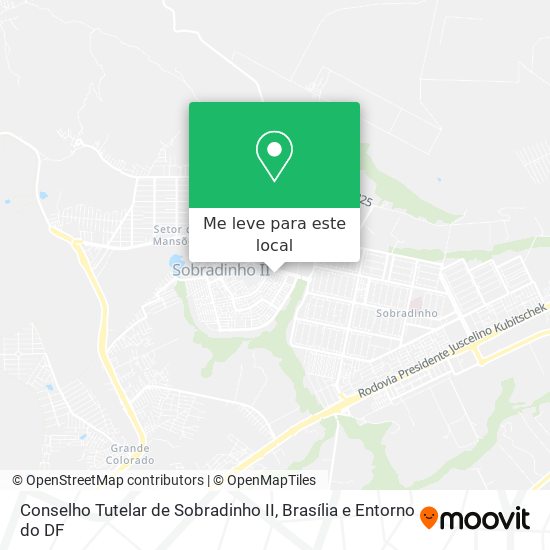 Conselho Tutelar de Sobradinho II mapa