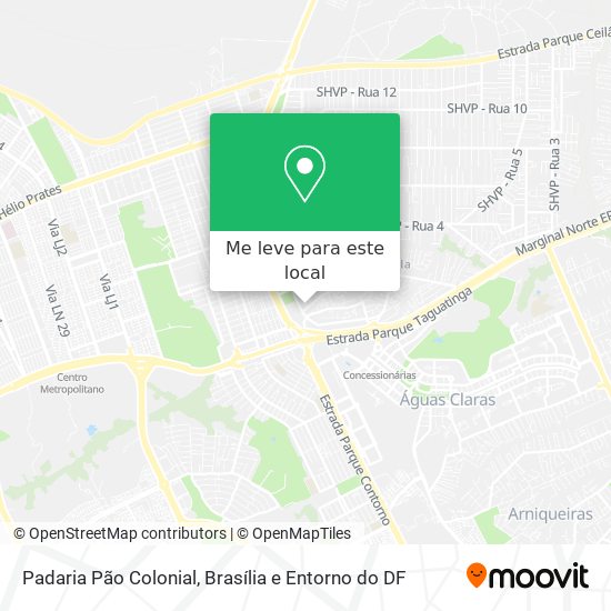 Padaria Pão Colonial mapa