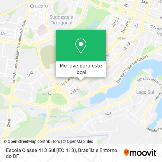 Escola Classe 413 Sul (EC 413) mapa