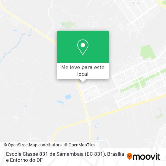 Escola Classe 831 de Samambaia (EC 831) mapa