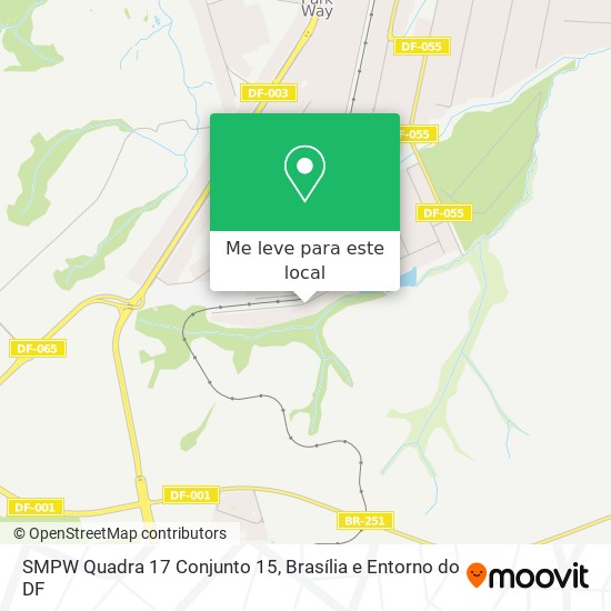 SMPW Quadra 17 Conjunto 15 mapa